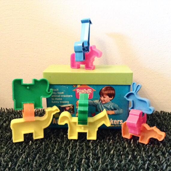 Items similar to Vintage Romper Room Animal Stack a Crackers Hasbro