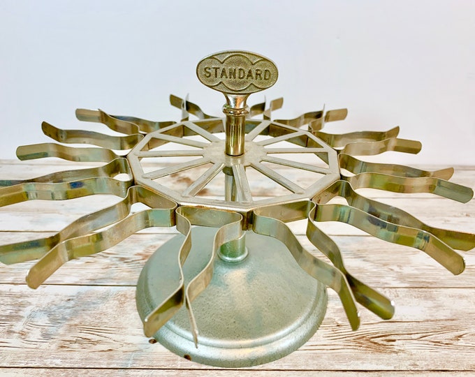 Vintage Standard Metal Rubber Stamp Holder, Revolving Stamp Holder ...