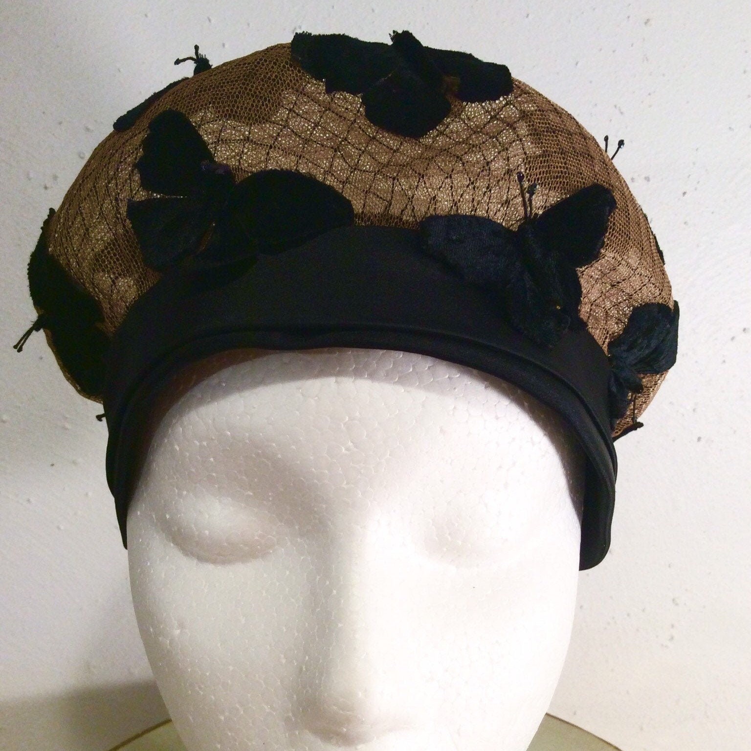 Vintage 1940's Jan Leslie Hat Vintage Netted Butterfly Etsy Singapore
