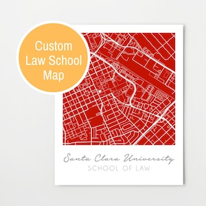 Personalized Law School Graduation Gift, School Map, Law Student, Lawyer Graduation, New Attorney Gifts