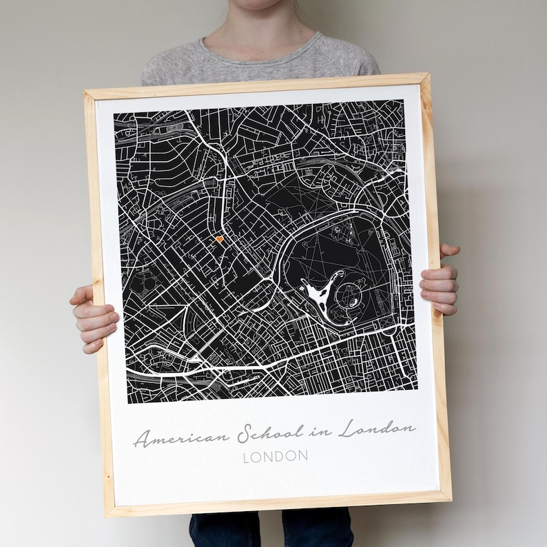 Medical School Custom Map, Personalized Med Student Gift, Physician Assistant, Pharmacy Student, Future Doctor Gift, Med School Graduation image 3