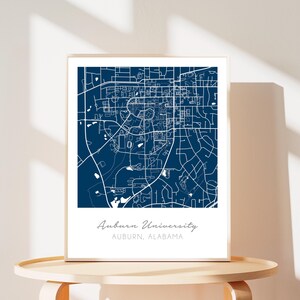 Custom Campus Map, Personalized College Grad Gift image 5
