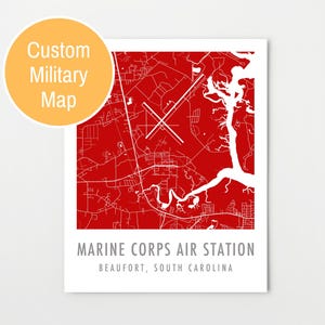 Personalized Military Map, Deployment Gift, Marine Corps, Air Force, US Army, Coast Guard, US Navy gifts