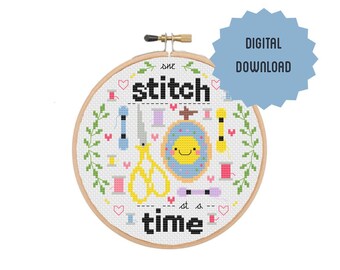 One Stitch at a Time * Violets & Verses * Cross Stitch Pattern - B - Etsy