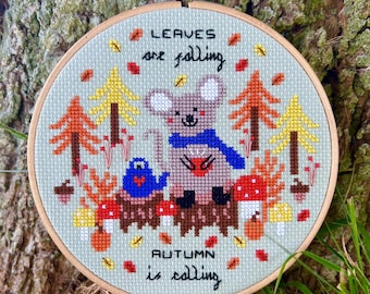 Leaves are Falling * Cross Stitch Kit*