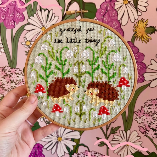 Grateful for the little things * Cross Stitch Kit*