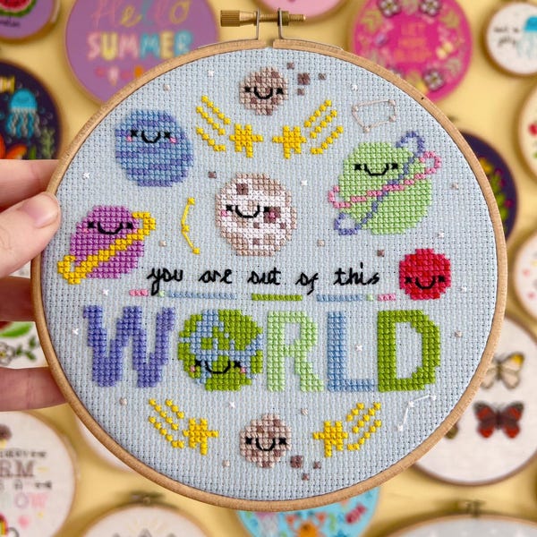 You are out of this world * Cross Stitch Kit*