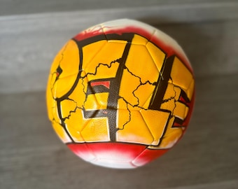 Personalized Graffiti Soccer Ball | Custom Hand-Painted Sports Decor | Unique Gift Idea | AM Style Entertainment