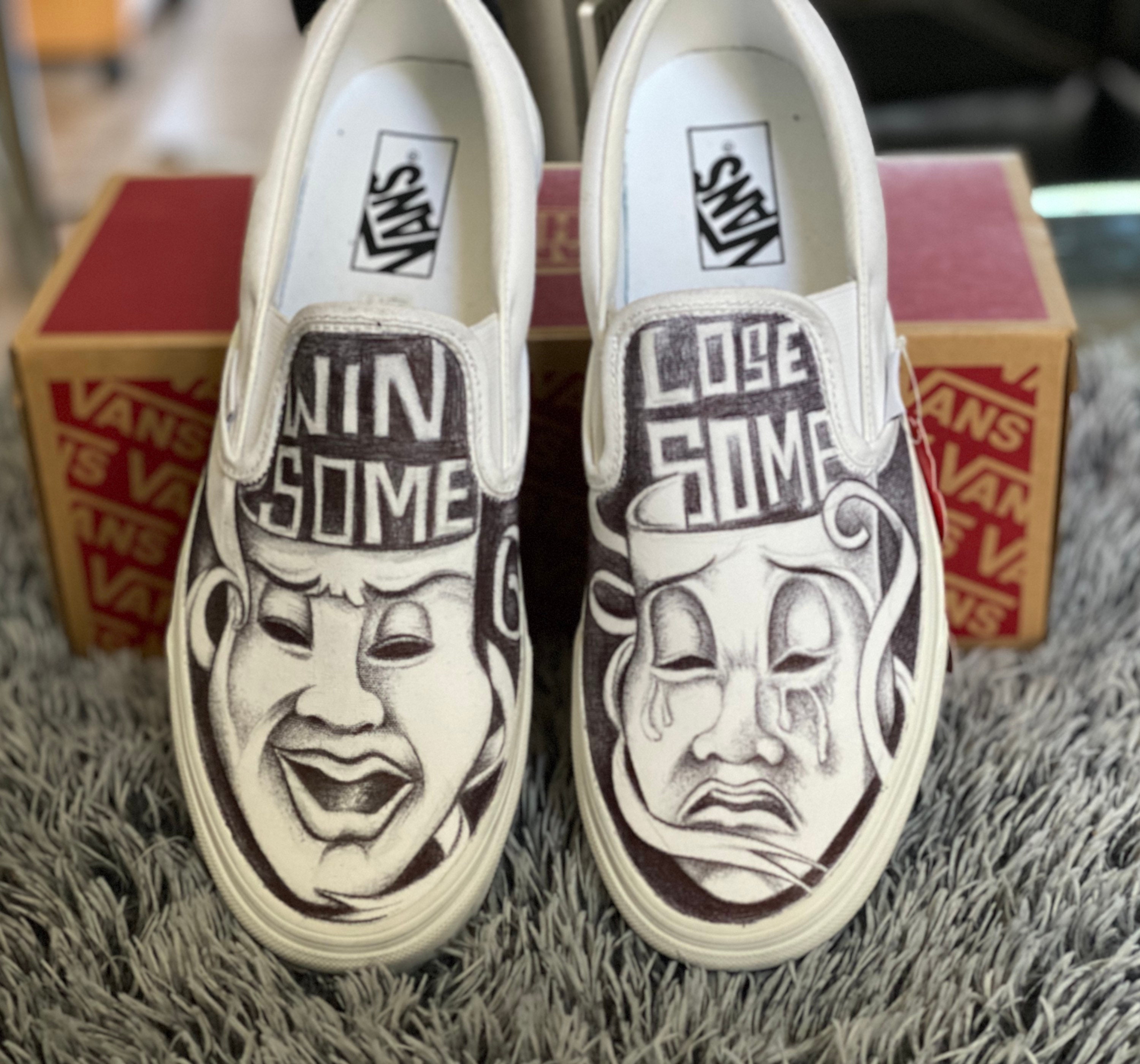 vans shoes drawing