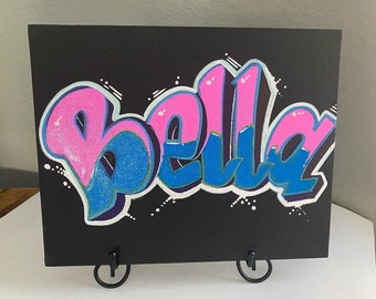 Graffiti Canvas Art Personalized | Wall decor | Gift Idea | Event Giveaway