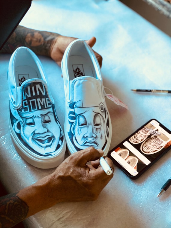 custom vans drawing