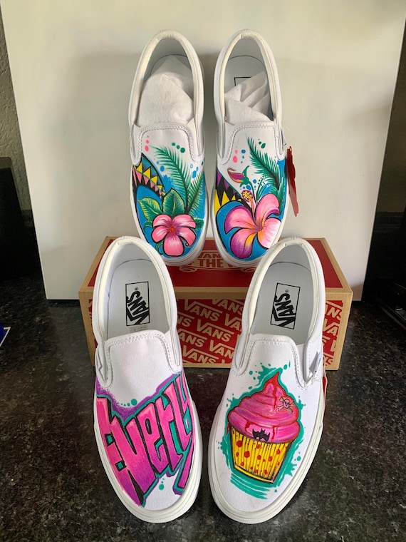graffiti on vans shoes
