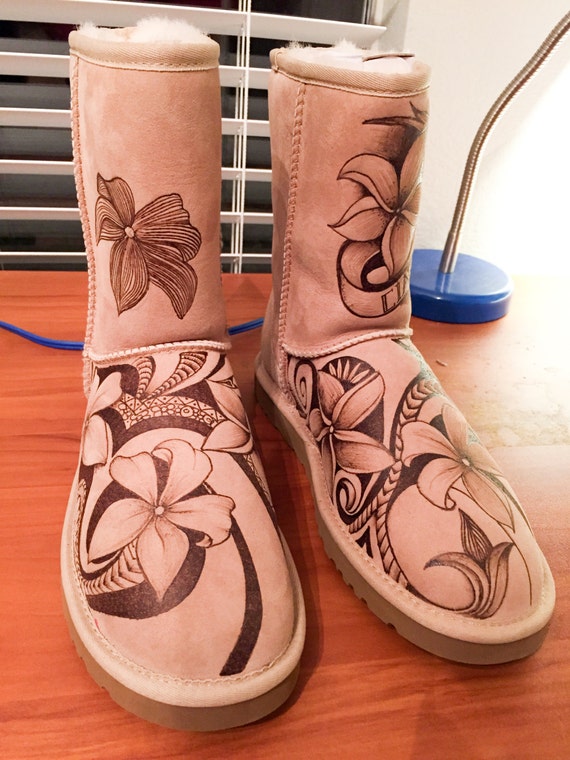 ugg boots with designs on them