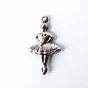 25x15mm Ballerina Charm, Pendant, Drop - 1 Piece
