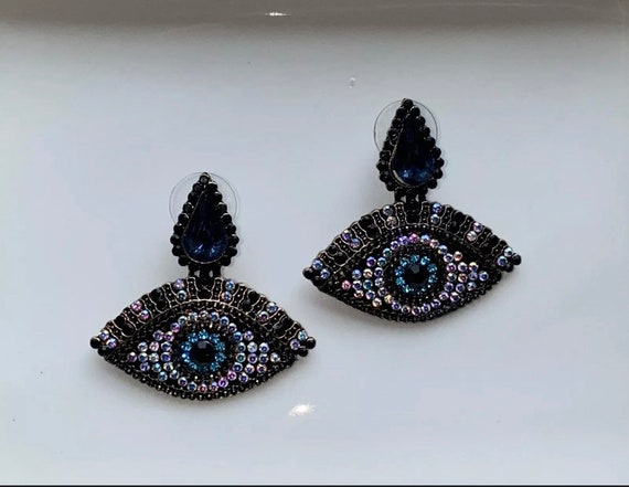 Evil Eye Dangle Earrings