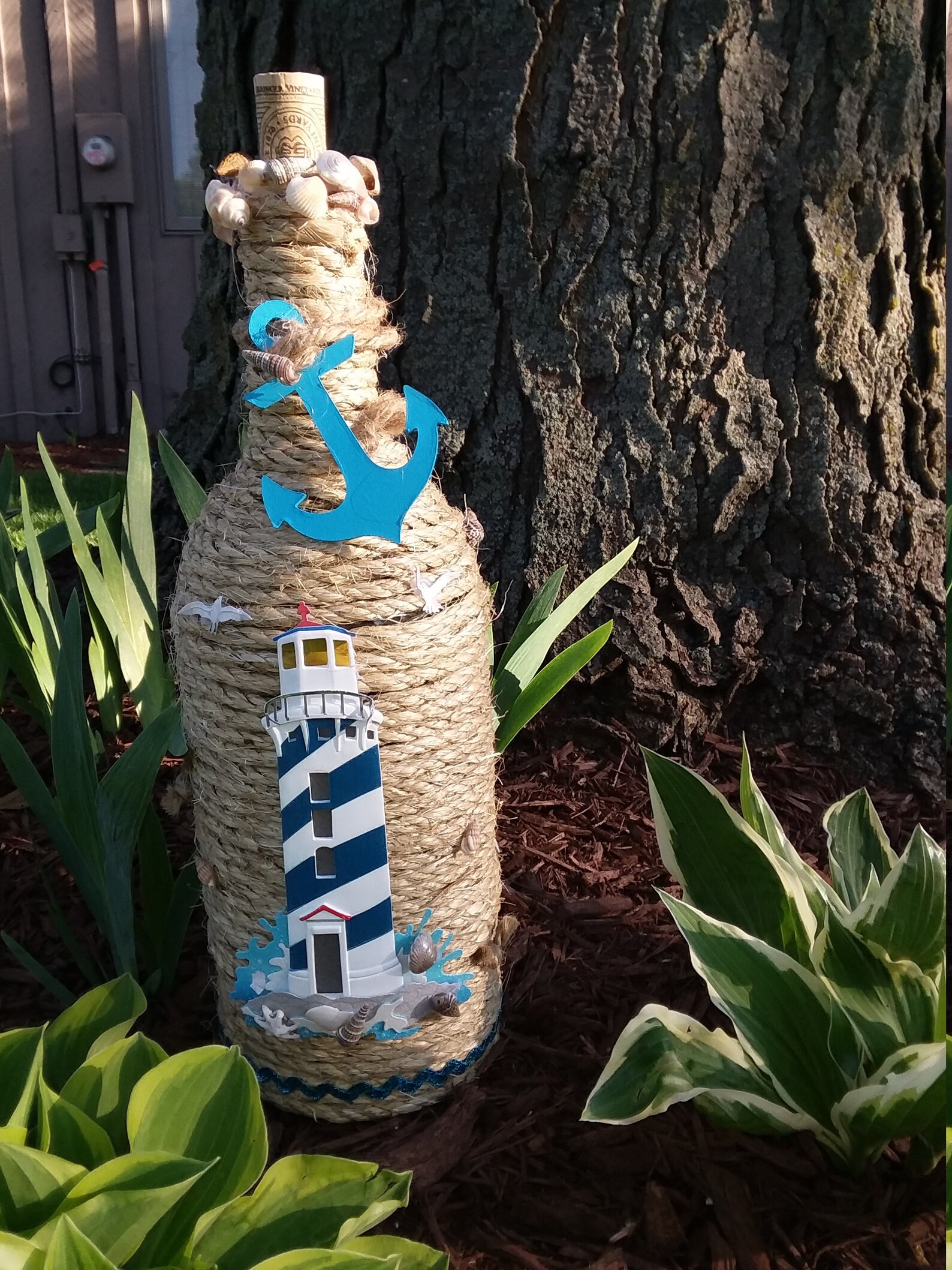 Lighthouse Handmade Wine Bottle Etsy