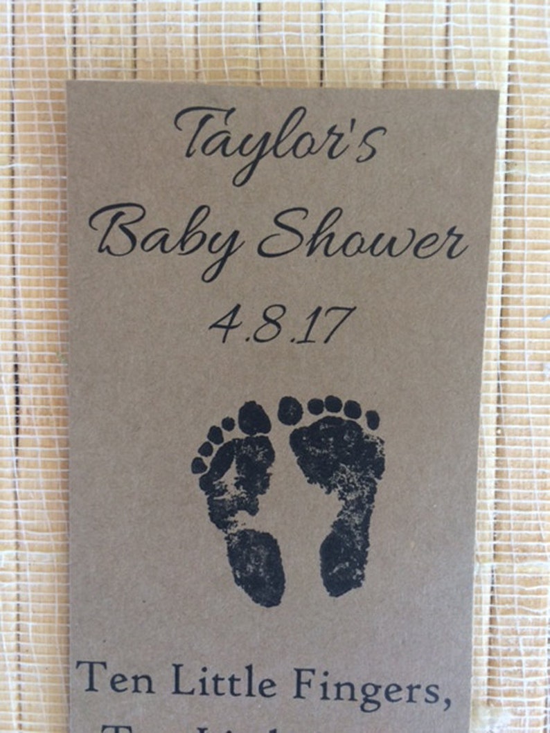 Personalized Bookmarks Baby Shower Bookmark favors baby Etsy