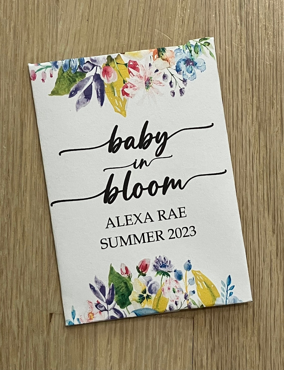 Floral Baby Shower Favors Baby Shower Floral Favors Baby Etsy