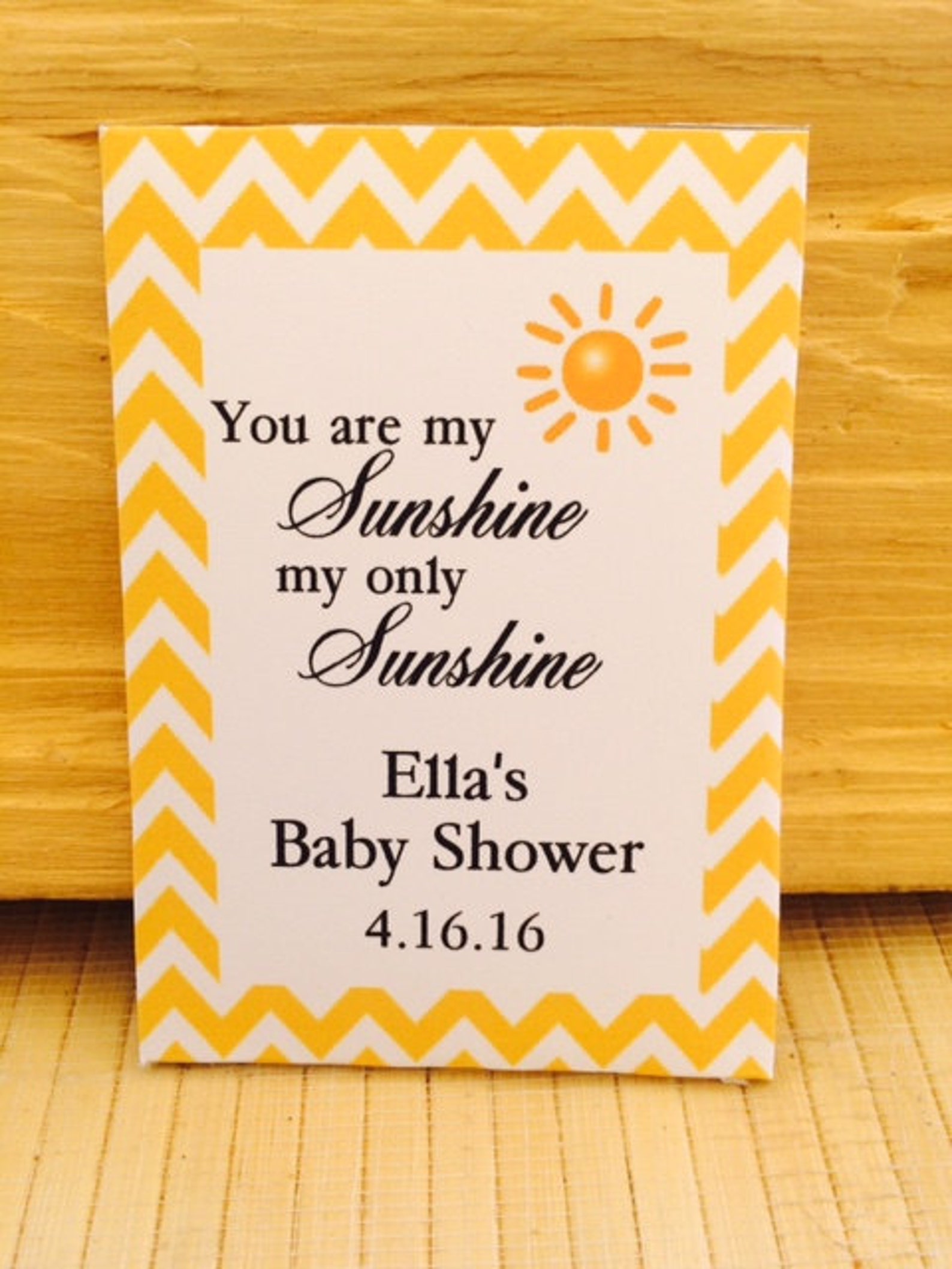 You Are My Sunshine Baby Baby Shower Favors Baby Shower Seed Etsy