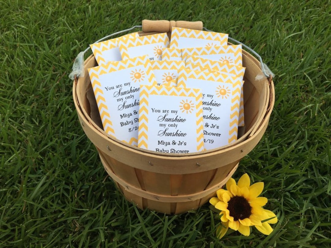 Buy Sunshine Baby Shower Seed Packet Favors: Personalized Wildflower Seeds  Online in India