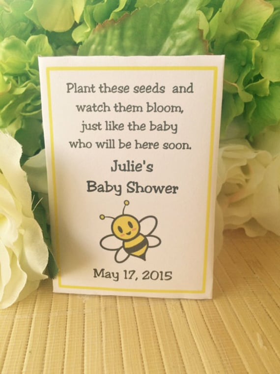 Bee Baby Shower, Boy Baby Favors, Baby Shower Favors, Baby Seed