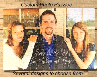 custom puzzle, father's day Gift, Christmas gift, mother's day gift, photo puzzle, personalized puzzle