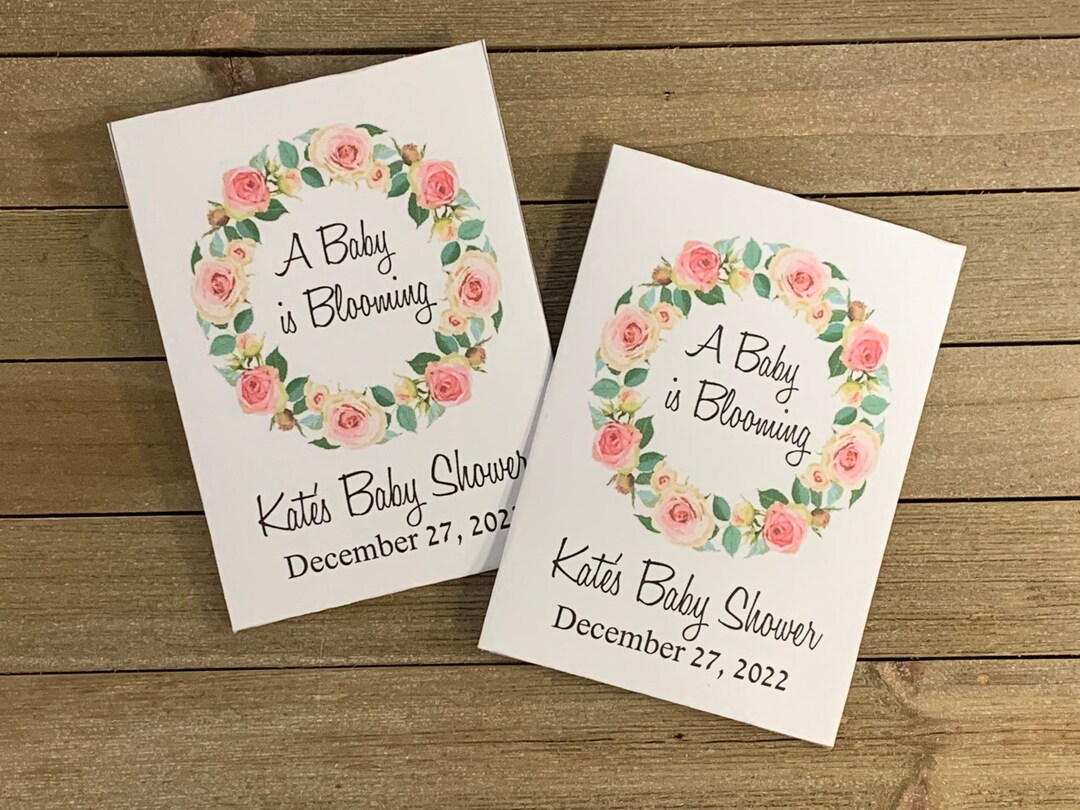 Custom Baby Shower Favors Seed Packets Baby Shower Favors Etsy