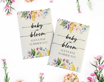 Floral Baby Shower Favors: Flower Seed Packets, Gender Neutral