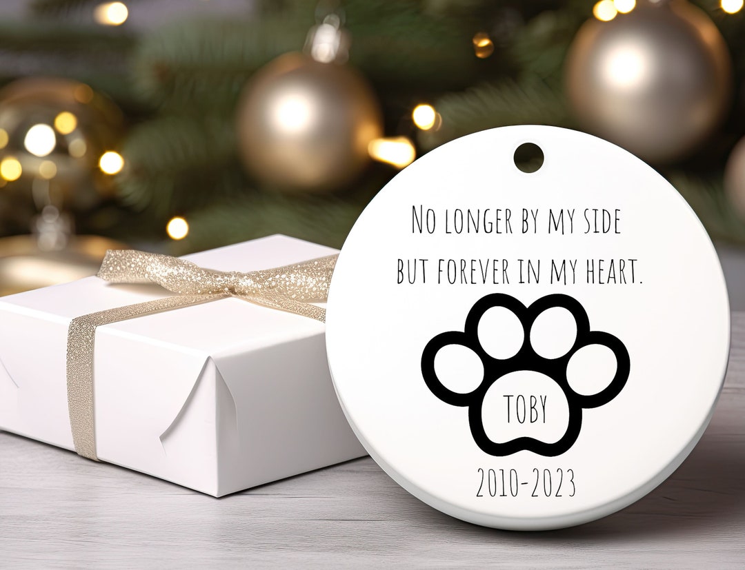 Custom Dog Memorial Christmas Ornament, Dog Memorial Ornament