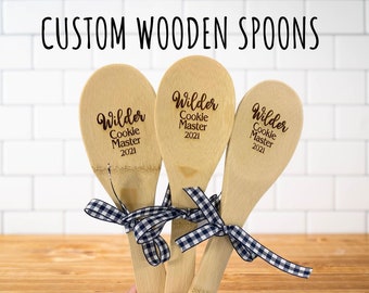 Leinuosen Wooden Spoon Bake-Off Awards - Set Of 3 (1st, 2nd, 3rd Place) For Cooking Competitions & Party Prizes