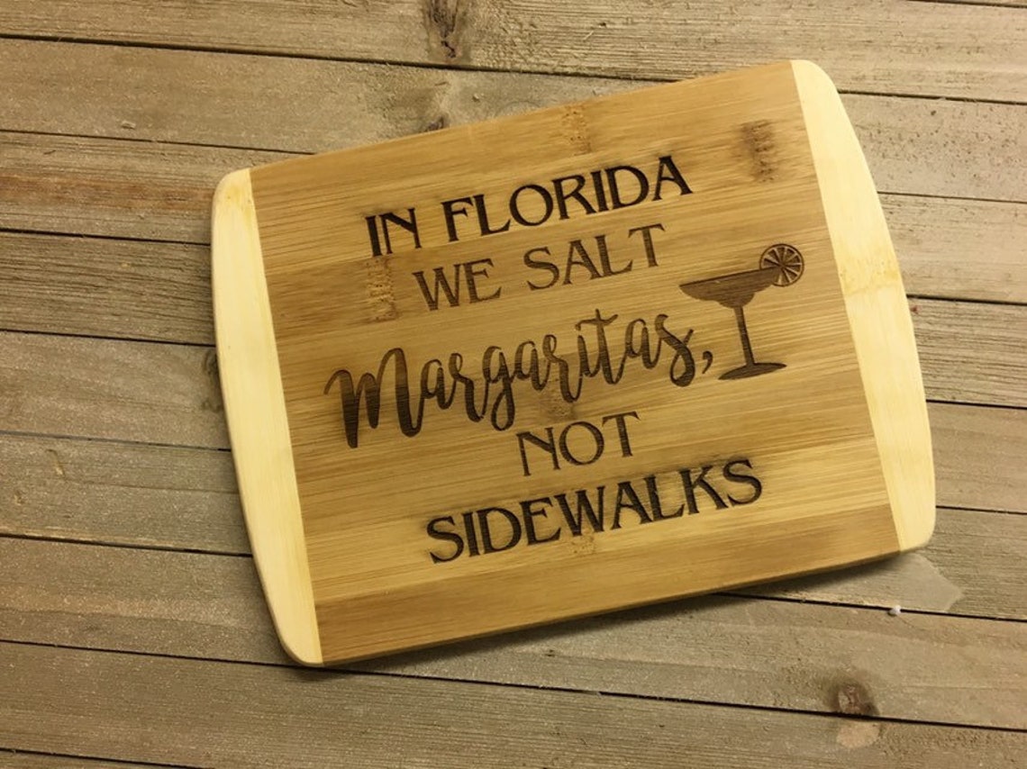 Florida cutting board florida gift florida decor bar gift Etsy