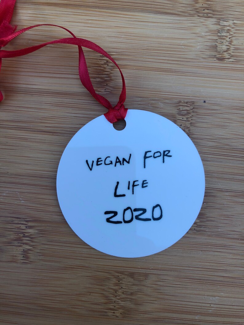 vegan ornament friends not food gift custom vegan gift friend not food vegetarian ornament vegan christmas ornament vegetarian gift