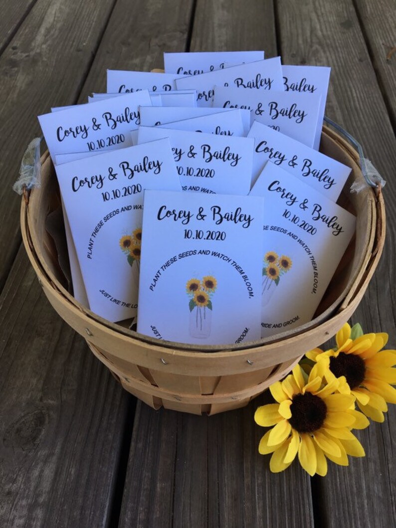 Sunflower Wedding Favors Sunflowers Vase Wedding Favors Etsy