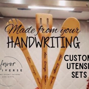 Custom your handwriting gift,  handwriting gift, engraved wood spoon, engrave handwritten gift, custom wood spoon, handwritten wooden spoons