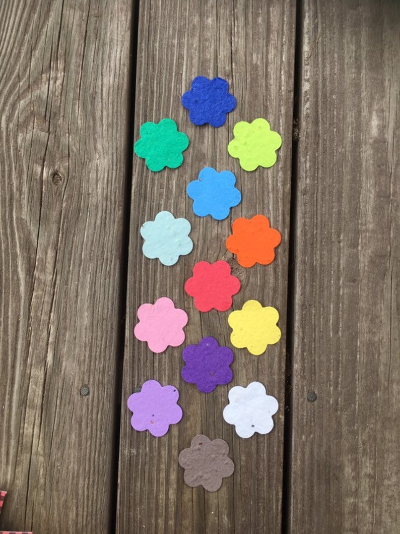 Plantable Flowers Seed Paper Confetti Wedding Seed Paper Etsy
