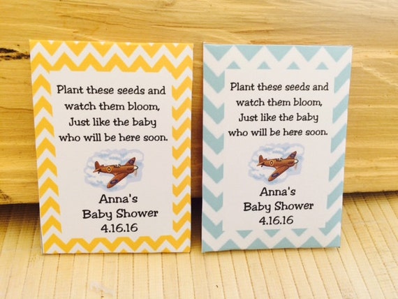 seed packets for baby shower favors