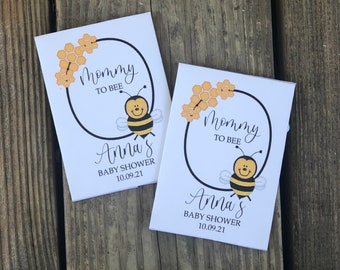 mommy to bee seed packet favors, mom to bee baby shower, honey bee favors, honey bee decor, bee decor for a shower, Bee Baby Shower Favors