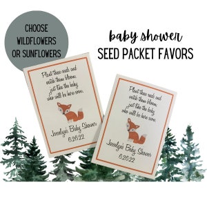Deer Hunting Baby Shower Seed Packet Favors – Favor Universe