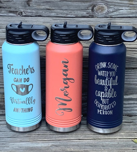 Personalized Water Bottle, Hydro Bottle, Teacher Gift, Nurse Gift, Team  Gift, Corporate Gift, Exercise Water Bottle, Sports Water Bottle 