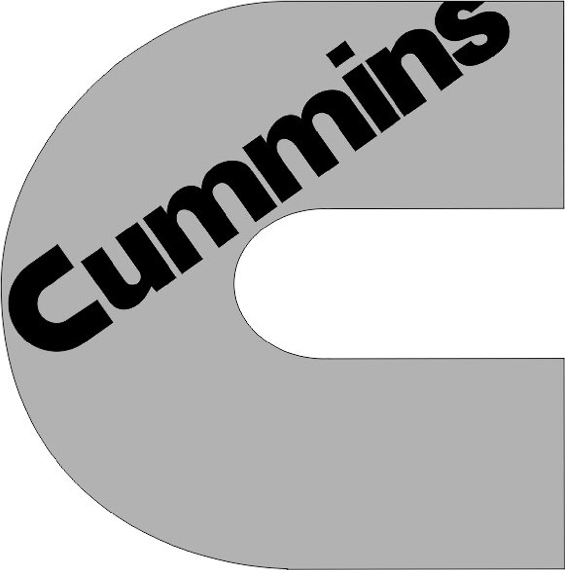 Cummins Logo Template SVG DXF AI Etsy