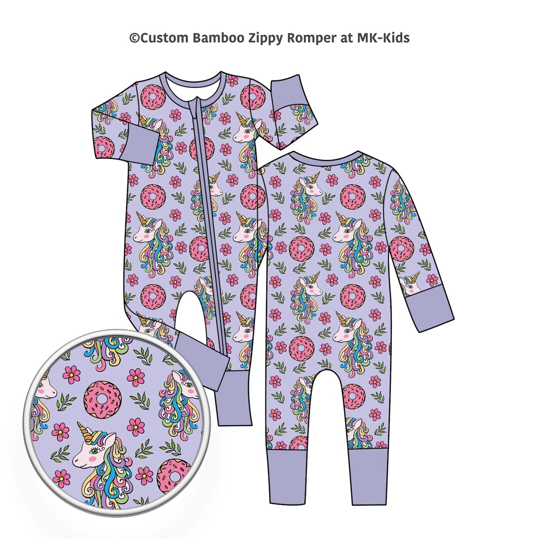 Wholesale Order for Customized Bamboo Baby Rompers-unicorn Prints - Etsy