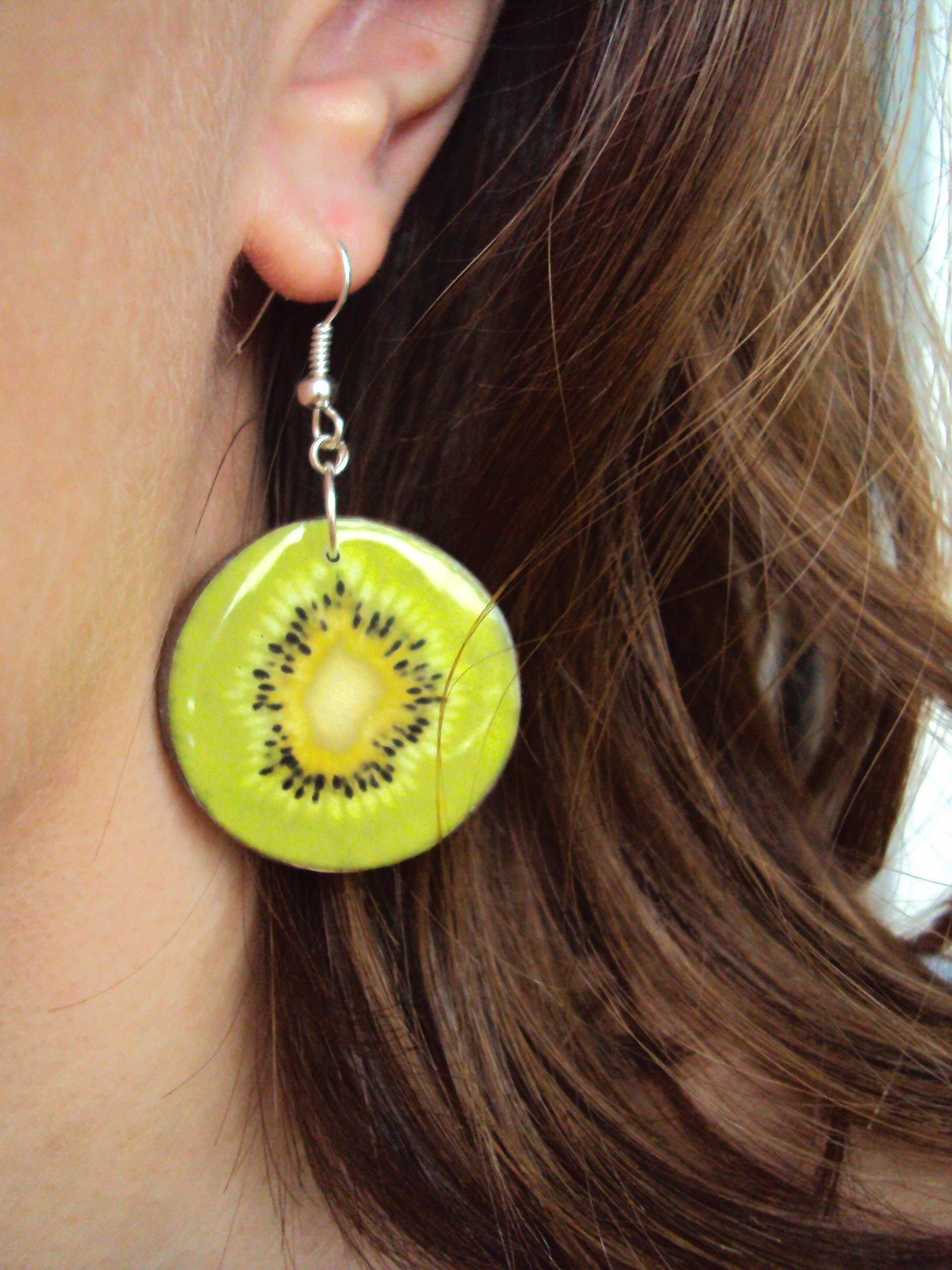 Kiwi earrings best sale