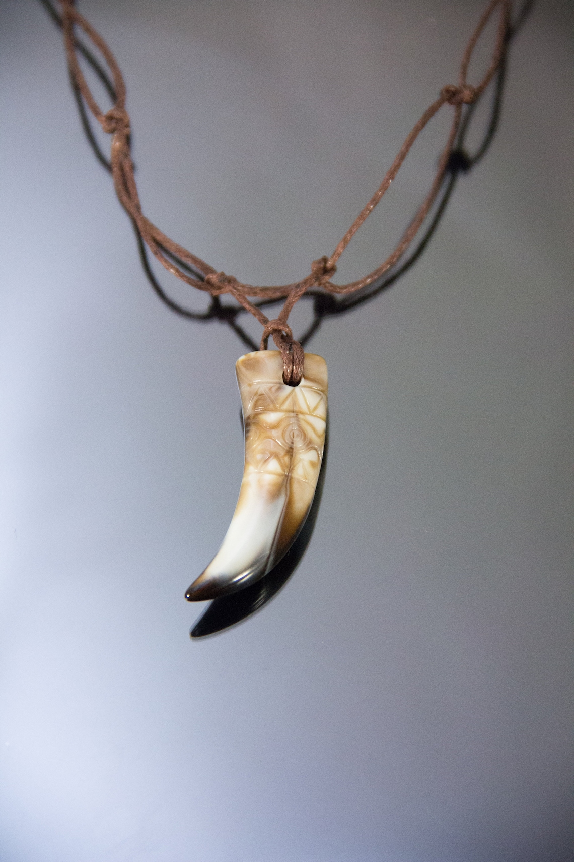 Tooth necklace faux large fang tribal lion teeth jewelry ivory Etsy