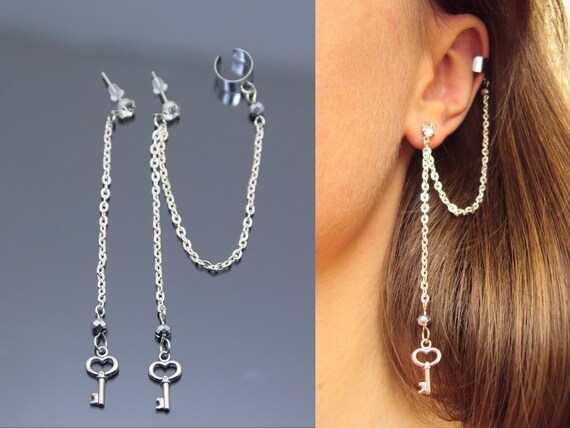 Cuff on sale dangle earrings