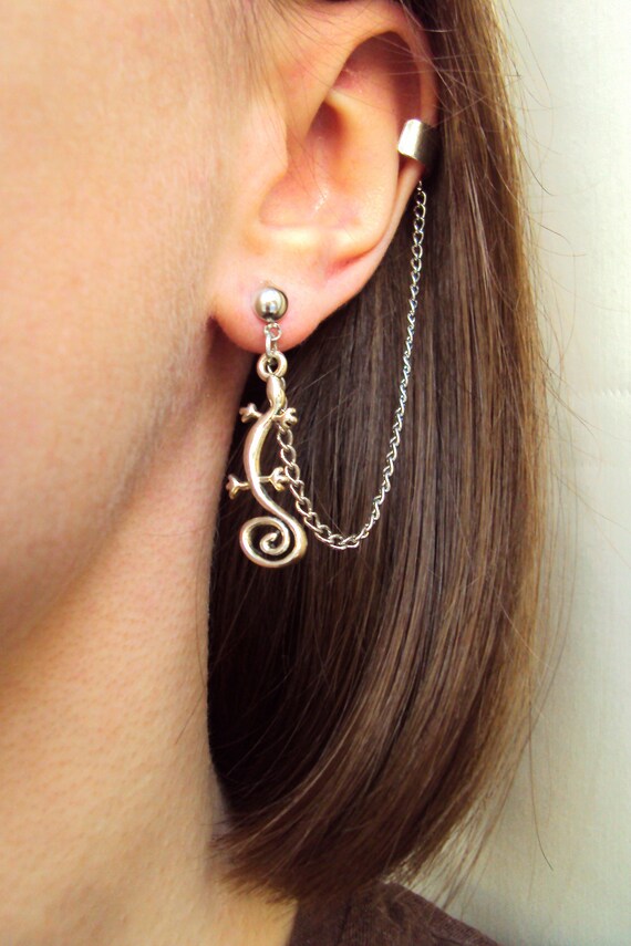 Gecko ear cuff deals