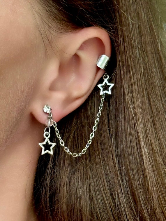 Night Sky Faux Dangle Earrings Night Sky Faux Dangle Earrings