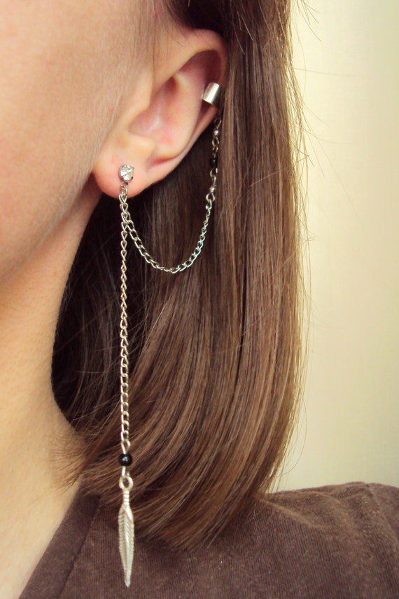 Boho Unique Ear Cuff Clip-On Silver Earring Tribal Fashion Jewelry