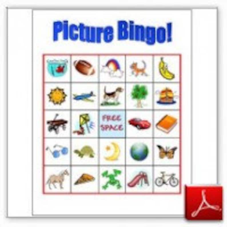10 Printable Picture Bingo Cards for Toddlers and Preschoolers - Boys ...