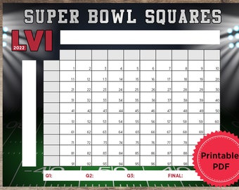 2022 Bowl Schedule Pdf Super Bowl Pool | Etsy
