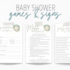 Storybook Baby Shower Games, Fairytale Signs, Once Upon a Time Bundle